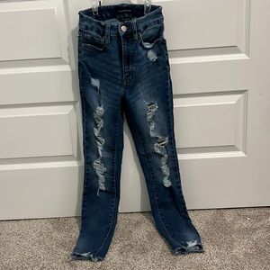 Aeropostale high rise distressed denim jeggings